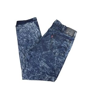 Levi's Jeans Mens 40 Blue Denim Cotton Pants 541 Acid Wash Baggy Fit 40 X 32